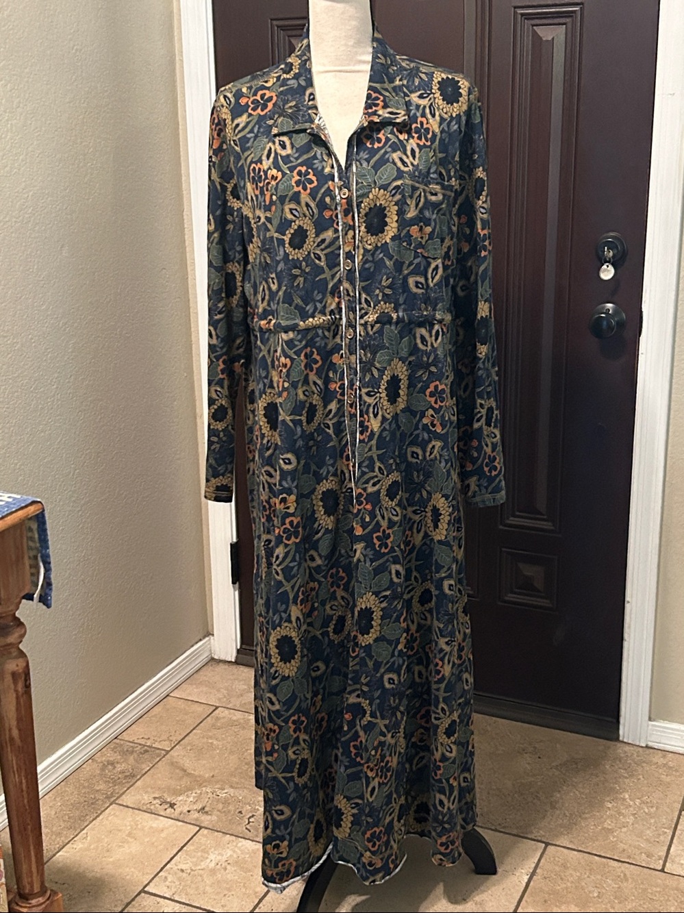 Natural Life Longsleeve Floral Maxi Dress